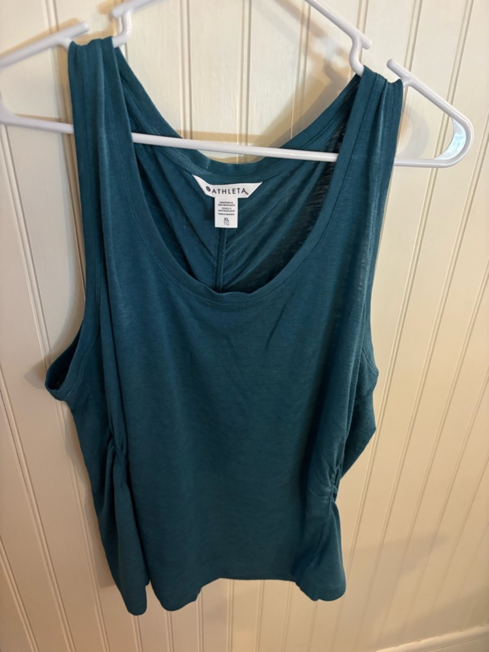 Athleta Teal Scoop Neck Tank Top